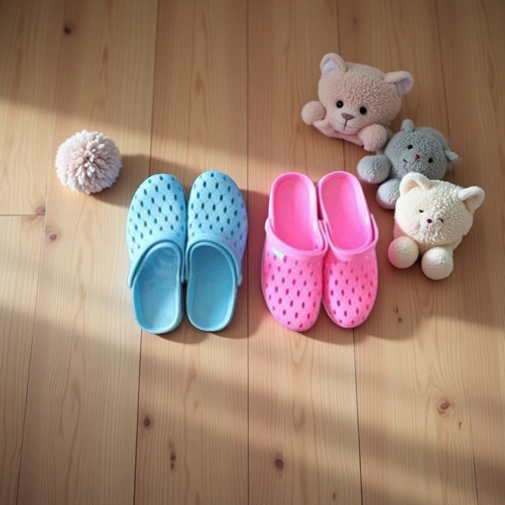 Anti-slip plastic slippers for women in summer are comfortable, breathable and soft details Picture