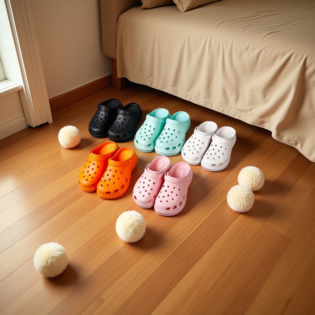 Anti-slip summer women's comfortable and breathable new crocs for home use details Picture