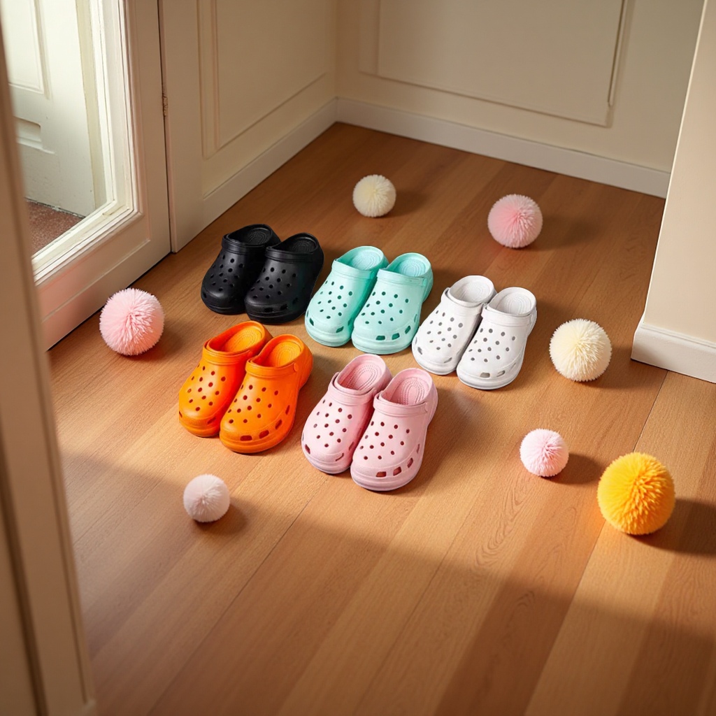 Anti-slip summer women's comfortable and breathable new crocs for home use Specification image