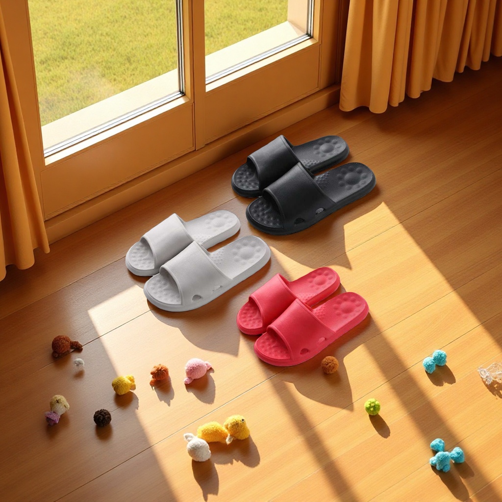 Anti-slip summer women's comfortable and breathable home slippers