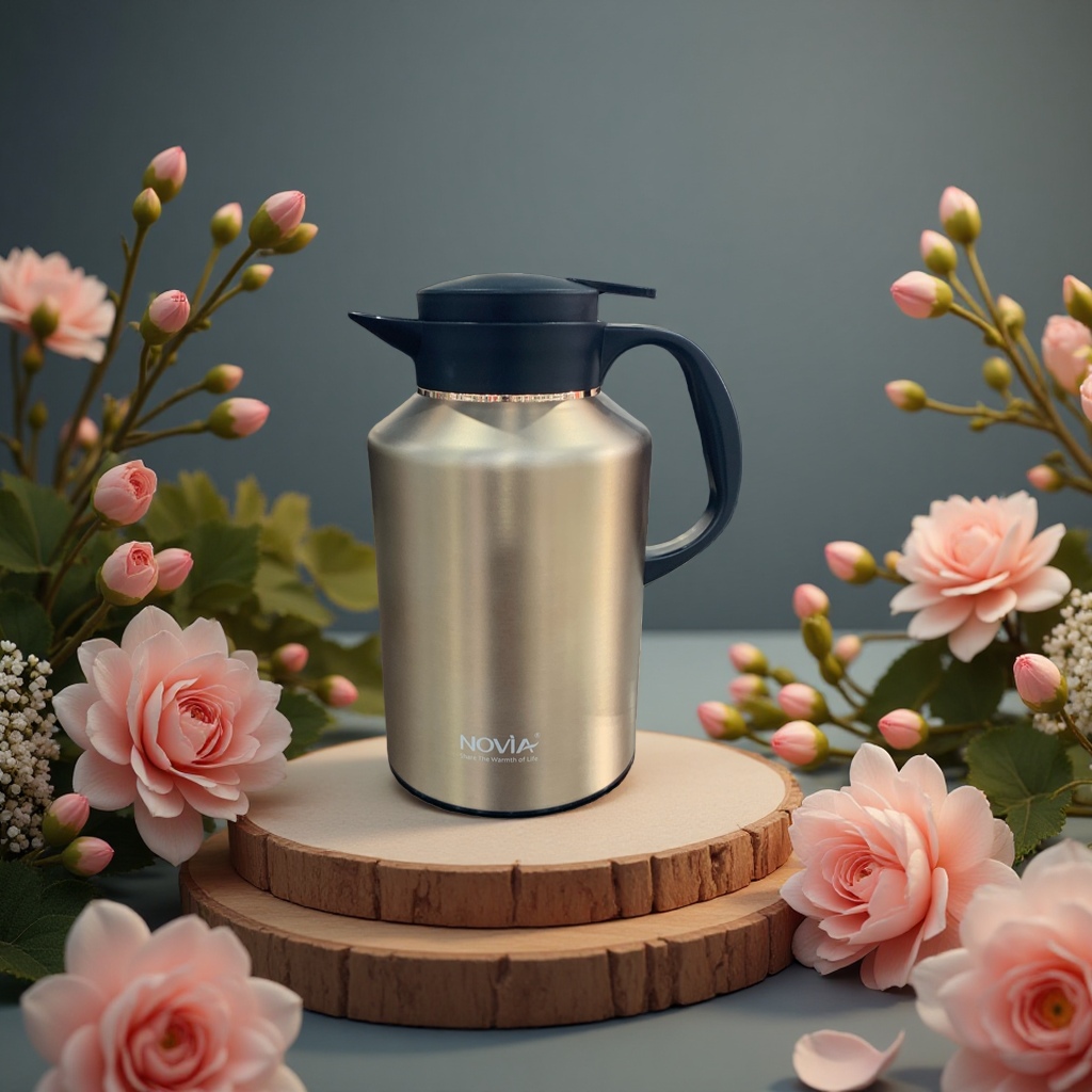 كأس كأس دافئة من الصلب غير القابل للصدأ، بسعة كبيرة تبلغ 2000ml، محمي من الحرارة ومحمي من التسرب details Picture