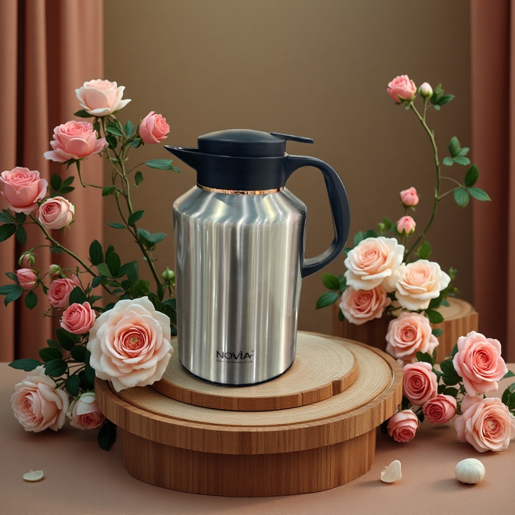 Large-capacity stainless steel insulated cup, 2000ml leak-proof insulated cup, long-lasting insulated cup