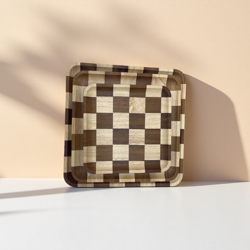 A Checkerboard Square Set Of Three details Picture