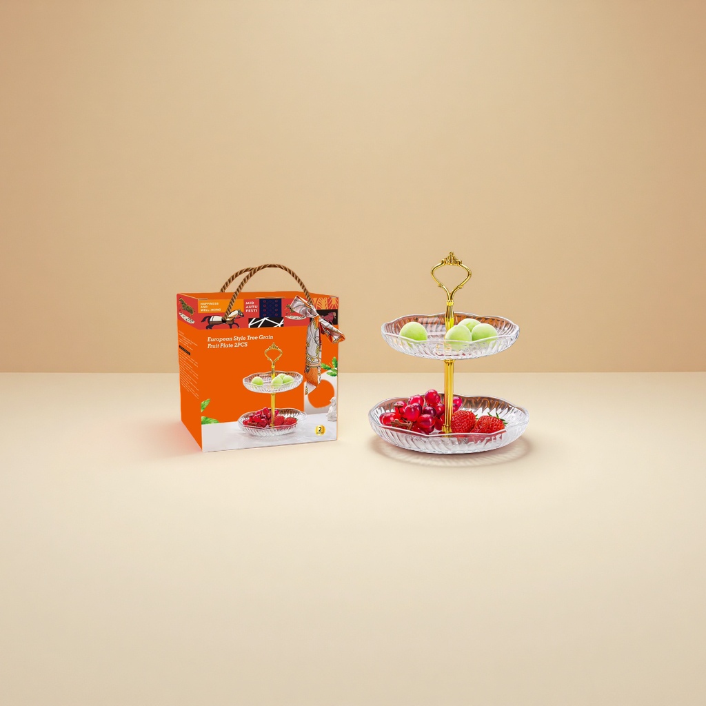 创意塑料水果盘竹制品干果摆放盘12寸家用收纳盘简约风格