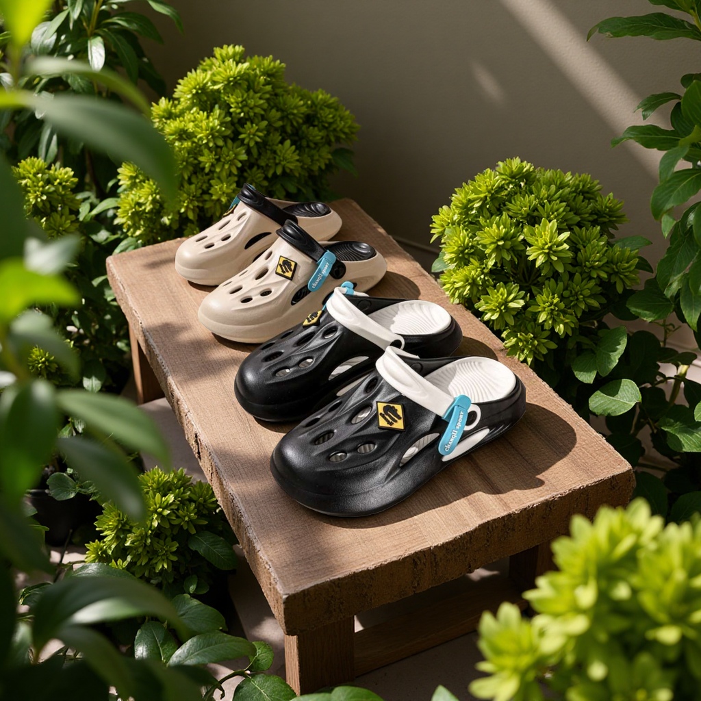 Summer women's comfortable and breathable new crocs for home use details Picture