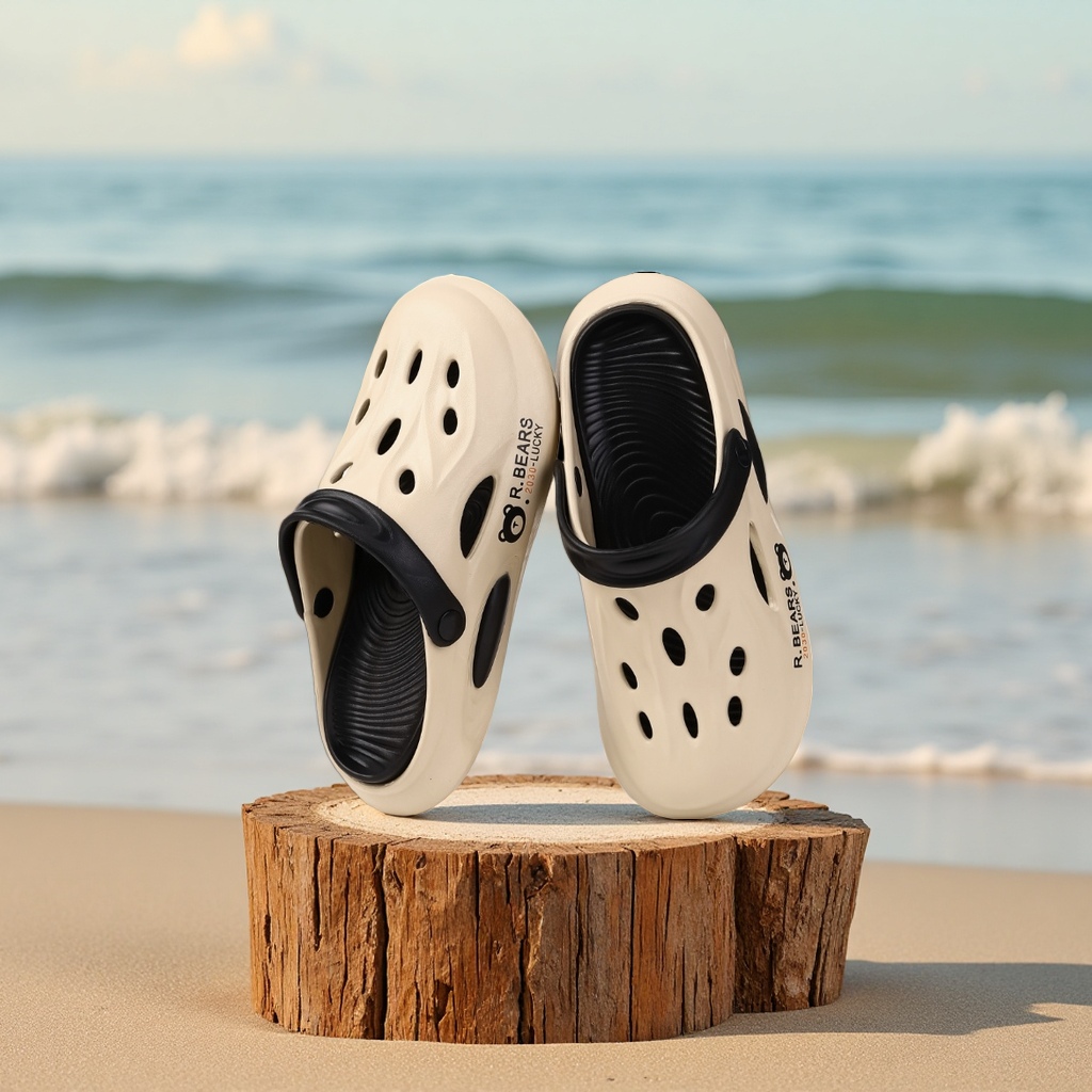 Anti-slip home crocs for women in summer, comfortable and breathable design for home use details Picture