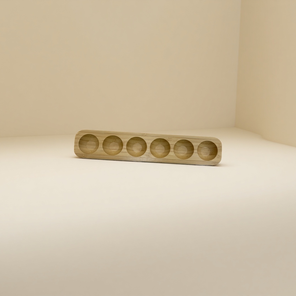 Six-Compartment Egg Storage Box Specification drawing