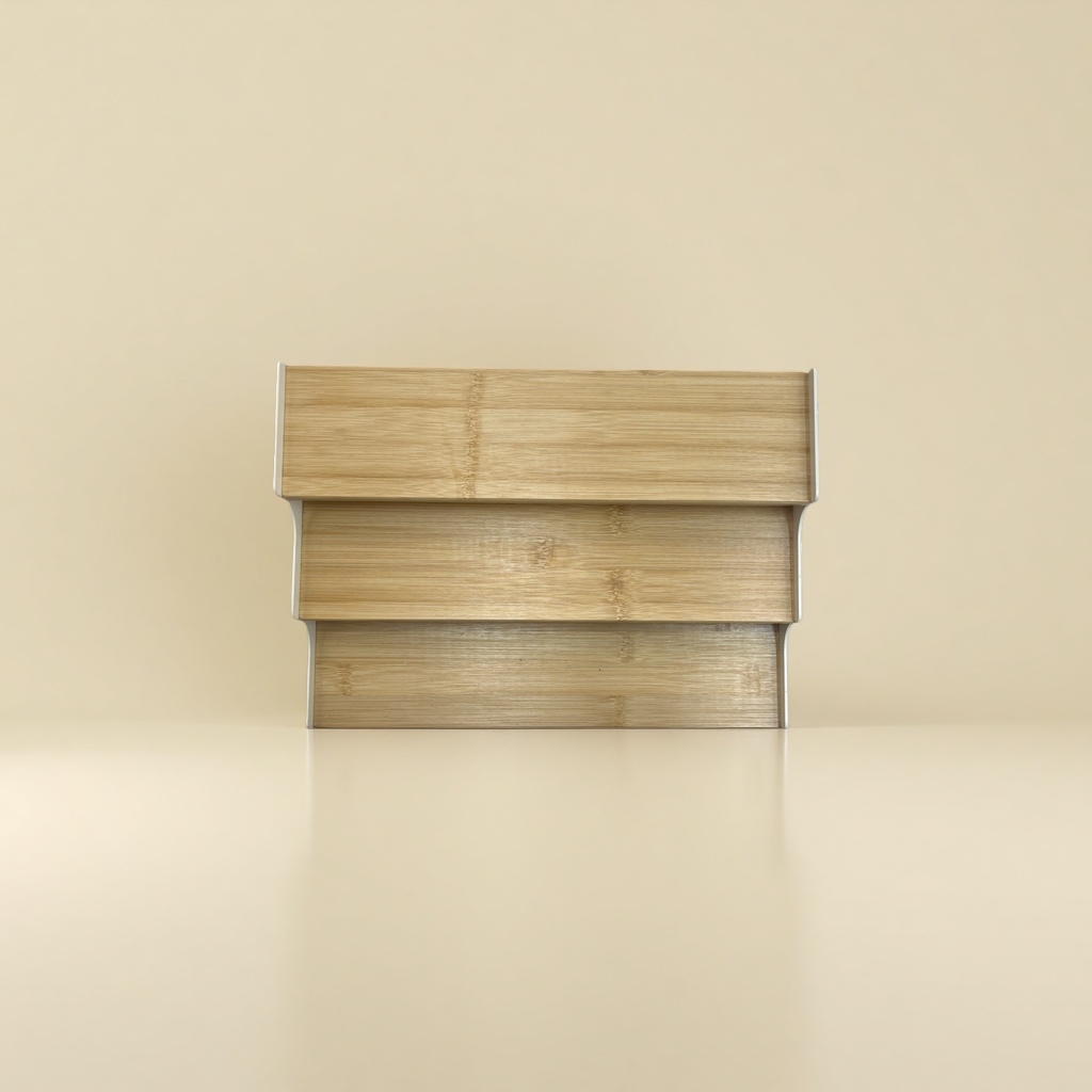 Three-Layer Trapezoidal Frame White details Picture