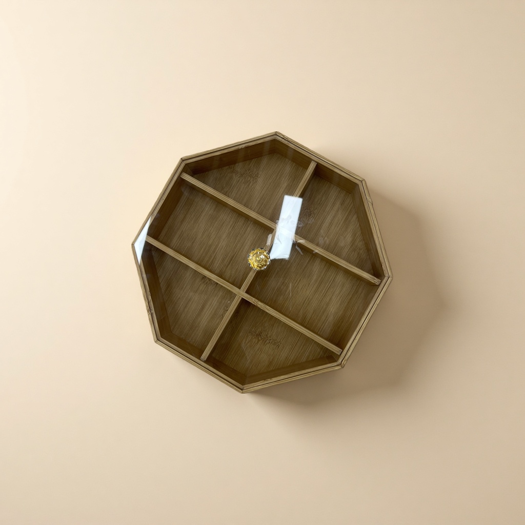 Bamboo-Patterned Regular Octagonal Six-Square Grid With 2.5 Covers Specification drawing