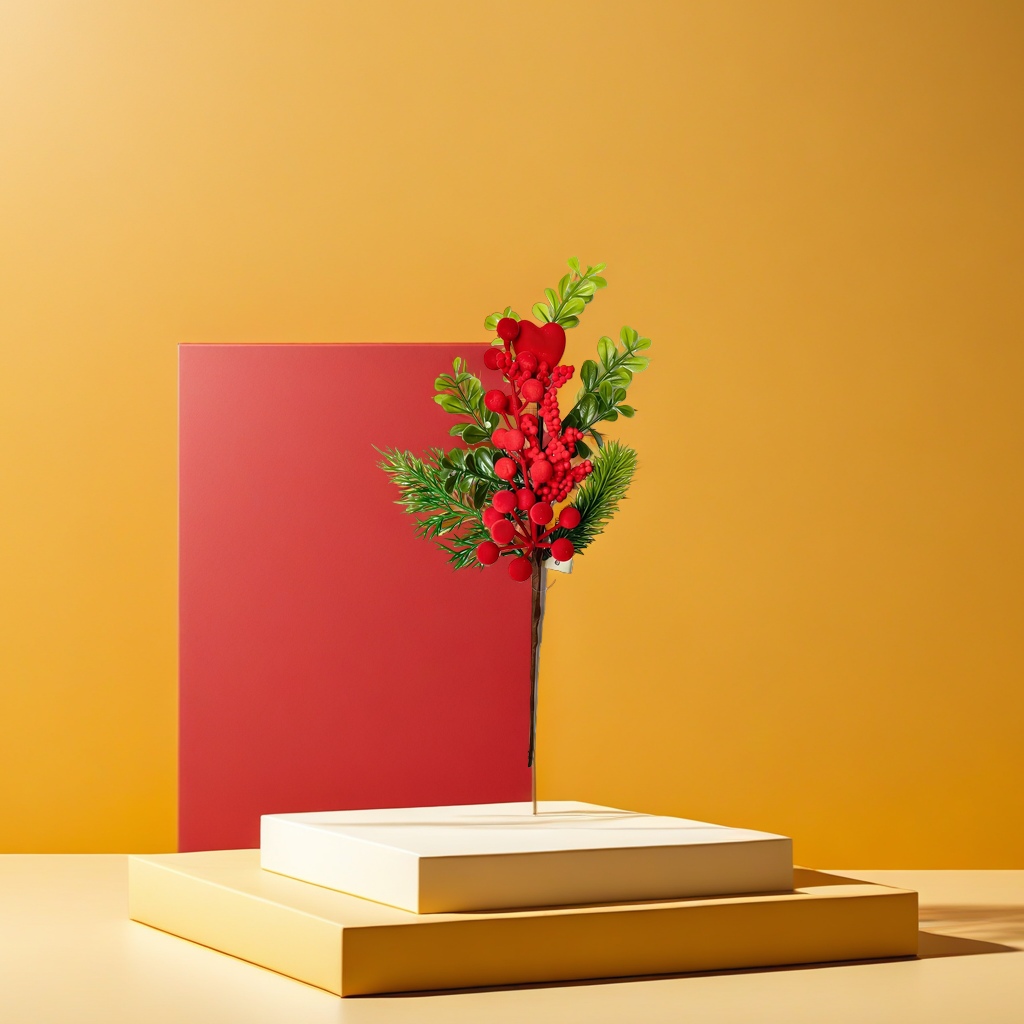 Christmas bouquets with red flowers, festive decorative gifts, and excellent presents Specification image