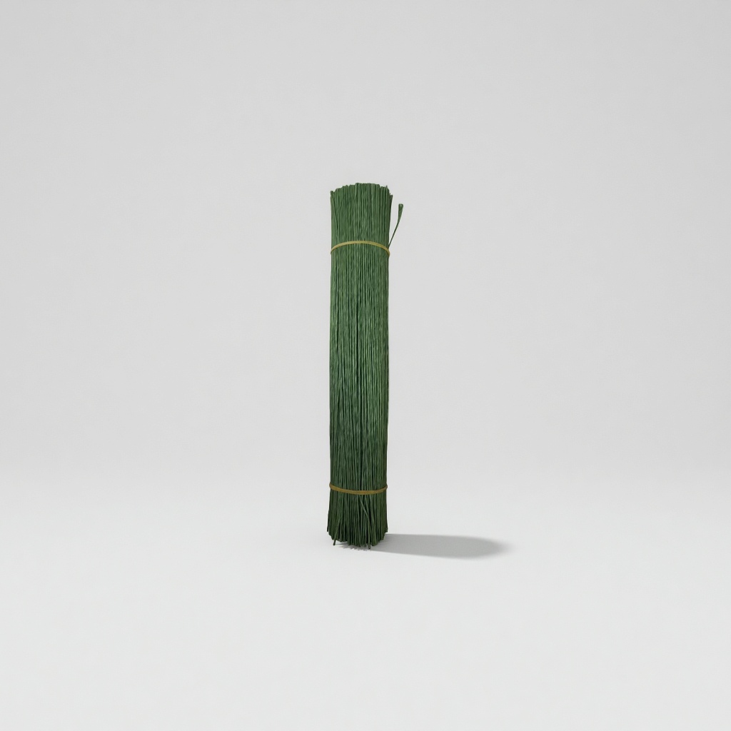 Green iron wire for packaging of handmade handicrafts, 10-meter package