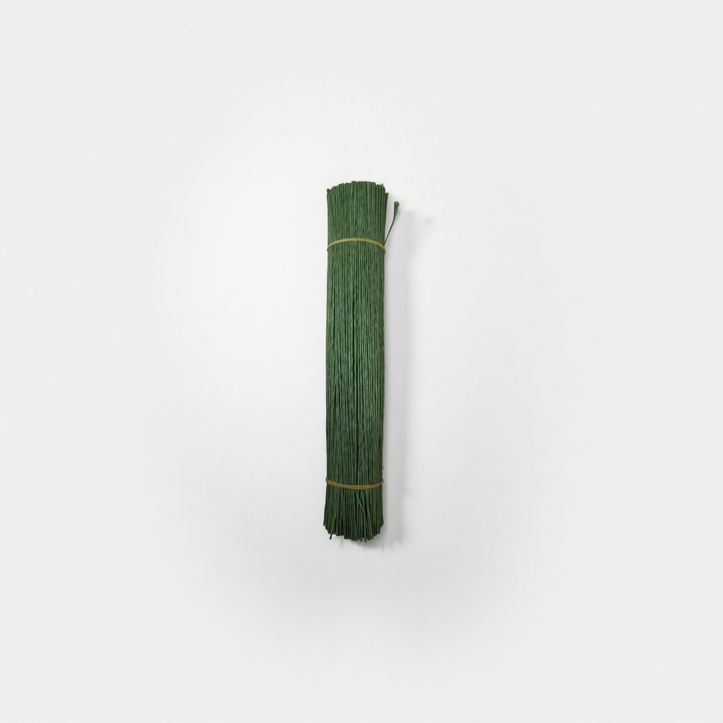 Green iron wire for packaging of handmade handicrafts, 10-meter package details Picture