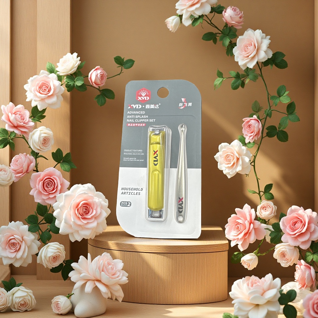 This nail clipper and ear spoon set is portable, compact, exquisite and practical for home and travel use