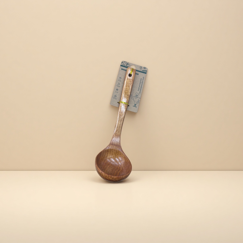 A Large Oil Spoon Made Of Nanmu Wood Specification drawing