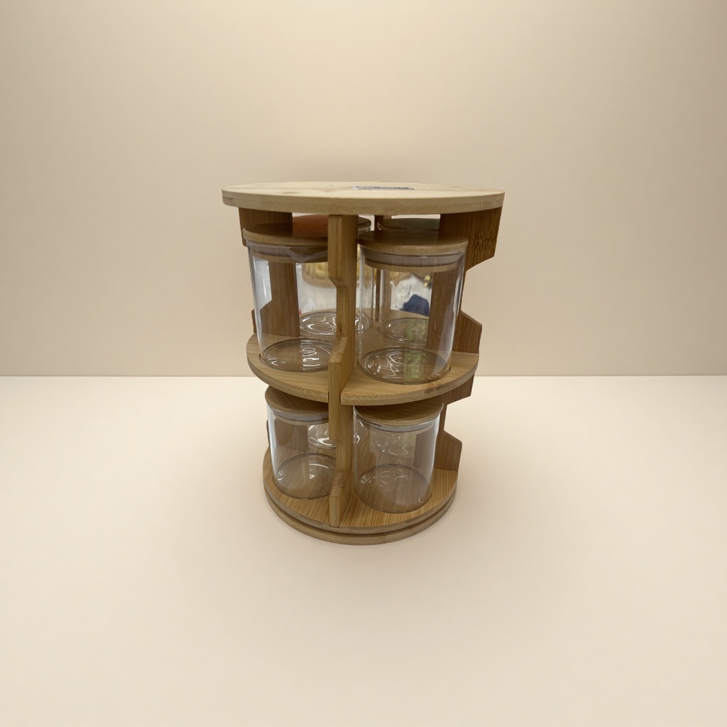 Circular Rotating Seasoning Rack With Multiple Layers details Picture