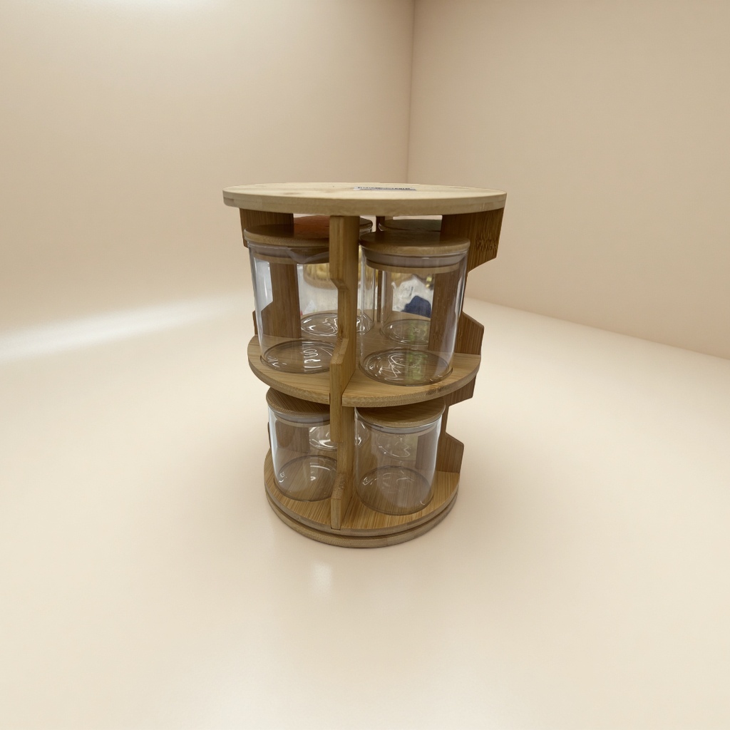 Circular Rotating Seasoning Rack With Multiple Layers Application Scenario