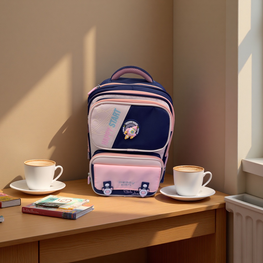 Student backpack, commuting backpack, large-capacity water-resistant, lightweight and wear-resistant schoolbag, travel storage bag Specification image