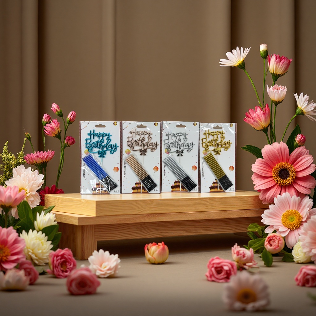 Wholesale of long candles, birthday candles and party decorations Specification image