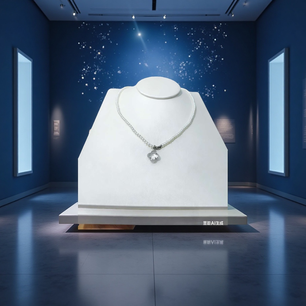This trendy collarbone necklace is a simple and versatile women's light luxury accessory with a classic design details Picture