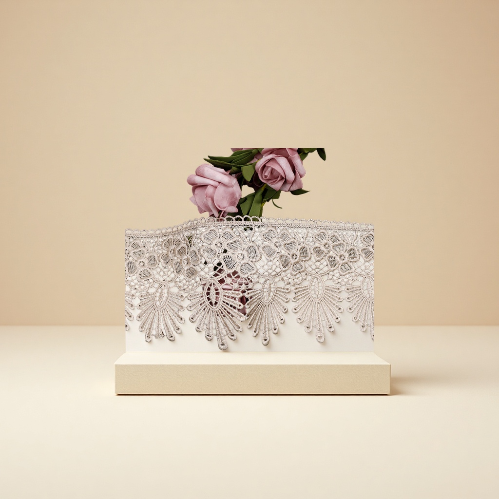 花边辅料 精致蕾丝花边 时尚装饰布料 纹理精美 适合手工制作