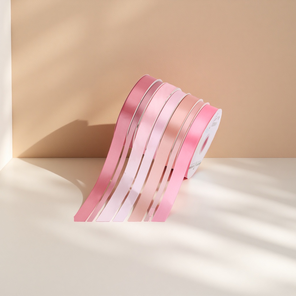 Solid-color polyester ribbon ribbon cake decoration birthday gift packaging gift box flower ribbon ribbon ribbon details Picture