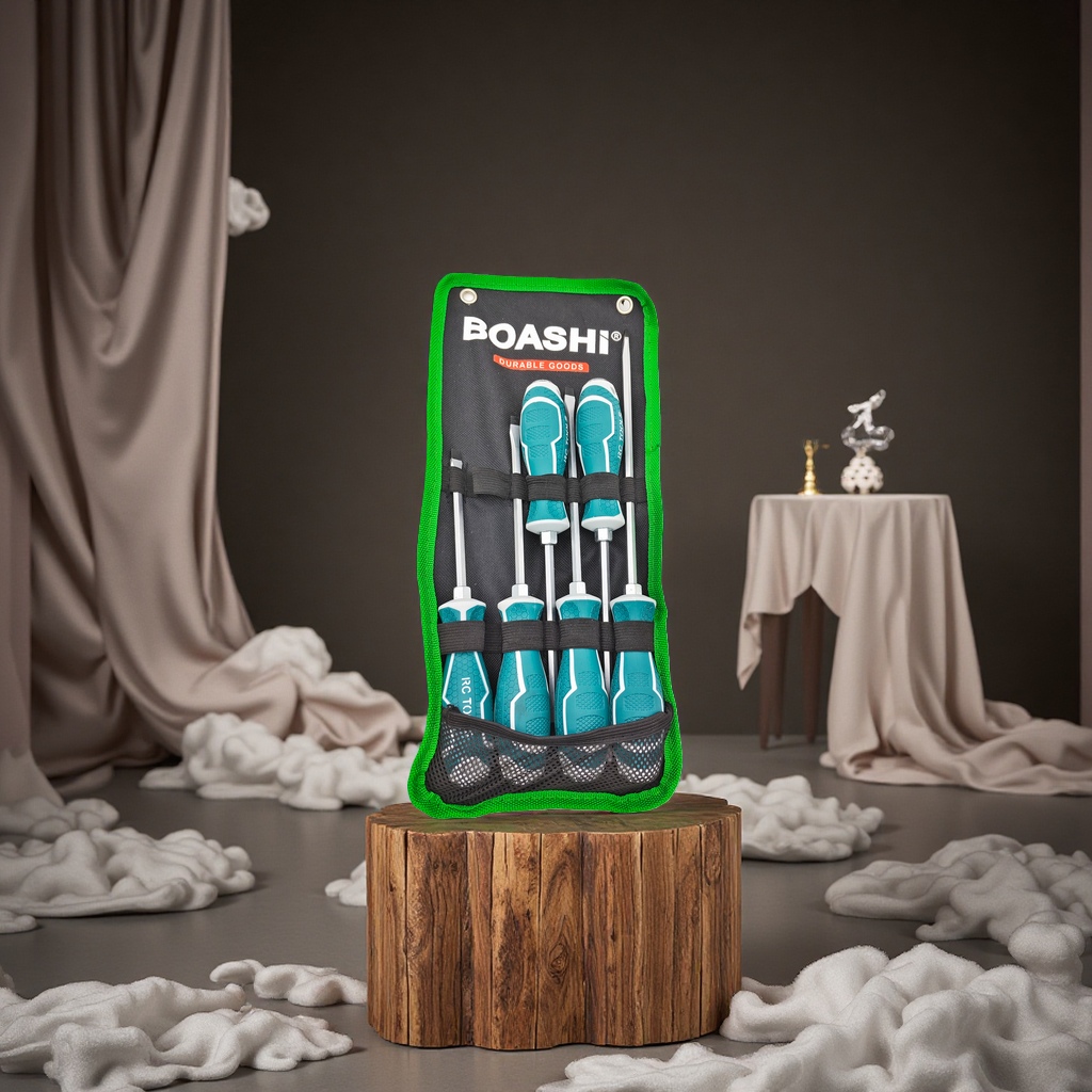 10-piece EDC mountaineering buckle set for cross-head screwdriver fasteners, anti-slip and durable tool bag, cross-head screwdriver