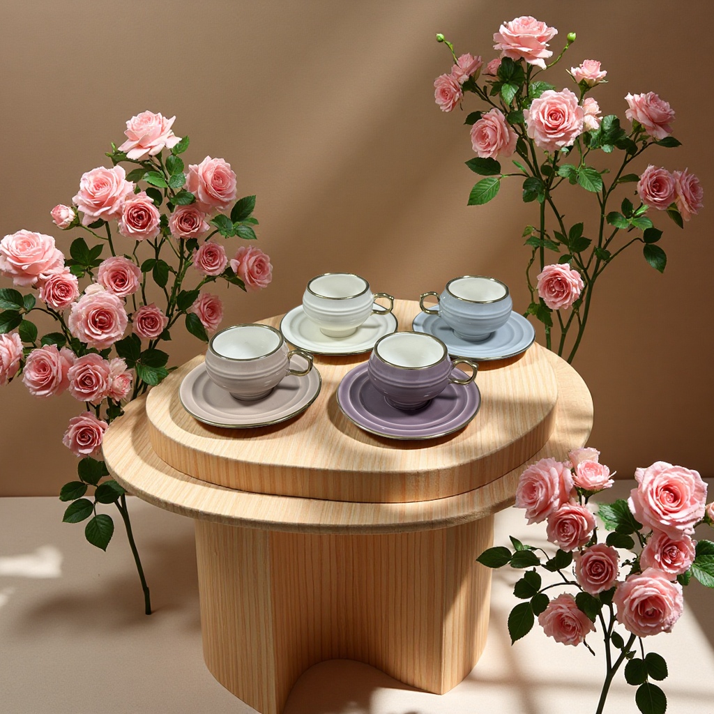 Coffee set, household portable stainless steel cups, filter kettles and brewing tools Application Scenario