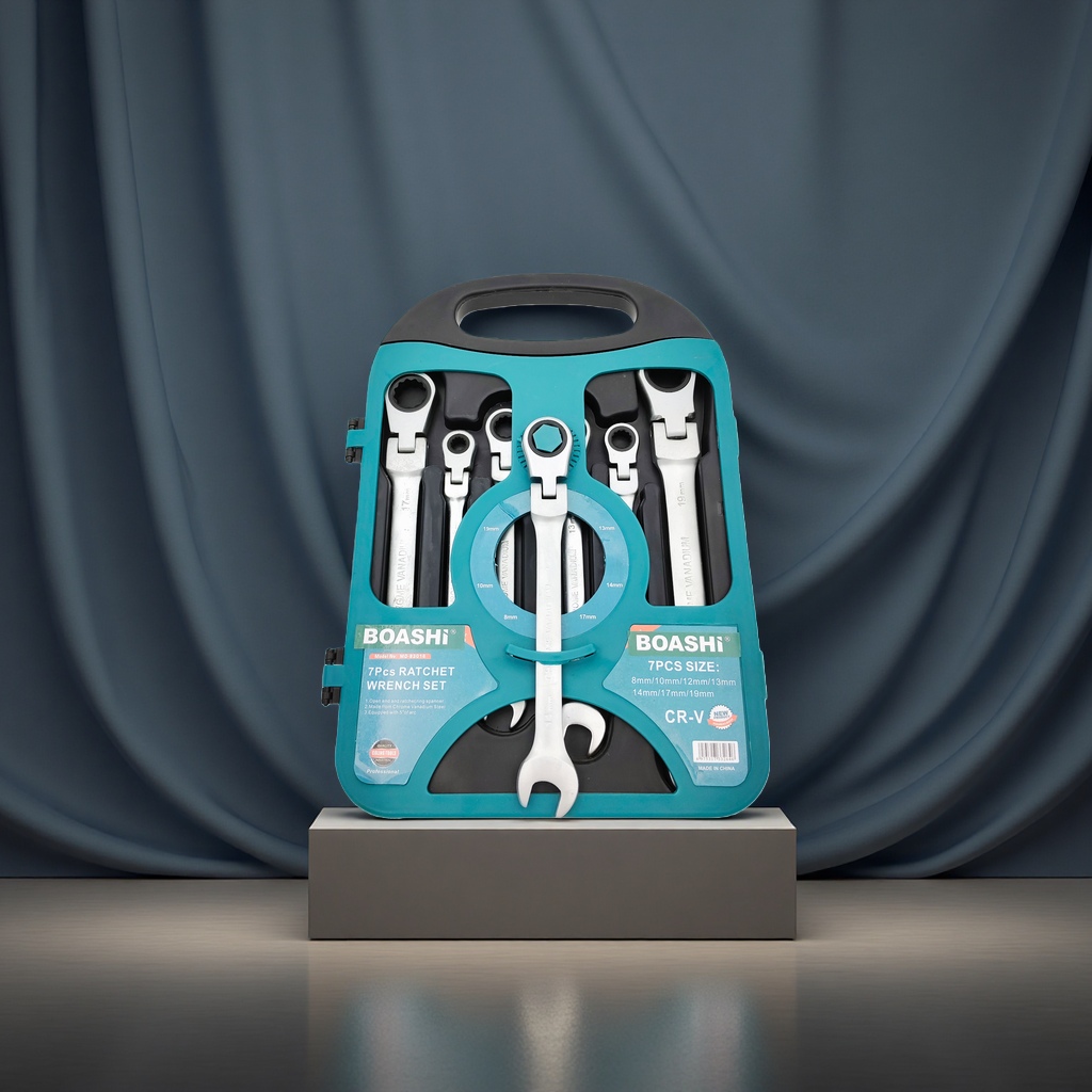 BOASHI7pcs ratchet tool set details Picture