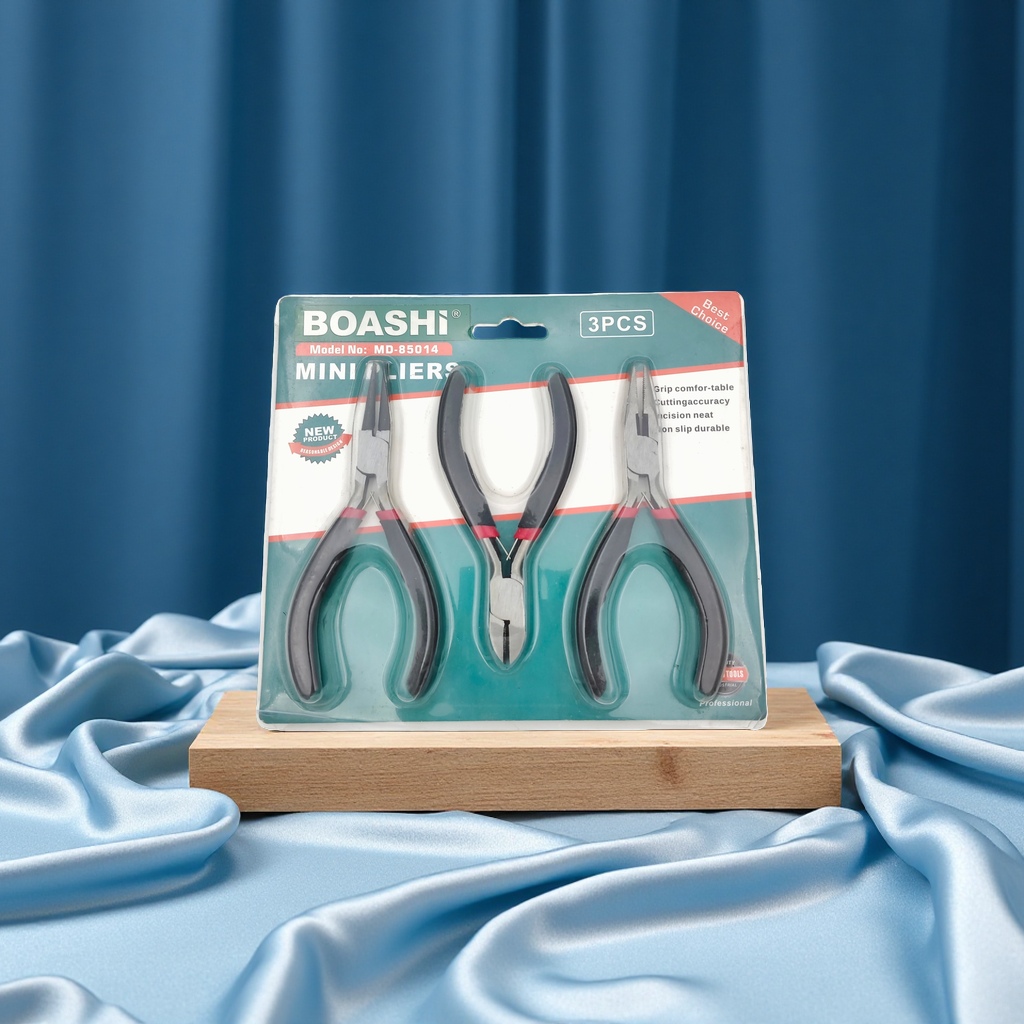 BOASHI Mini Pliers 3-piece set is a portable, compact and precise picking tool
