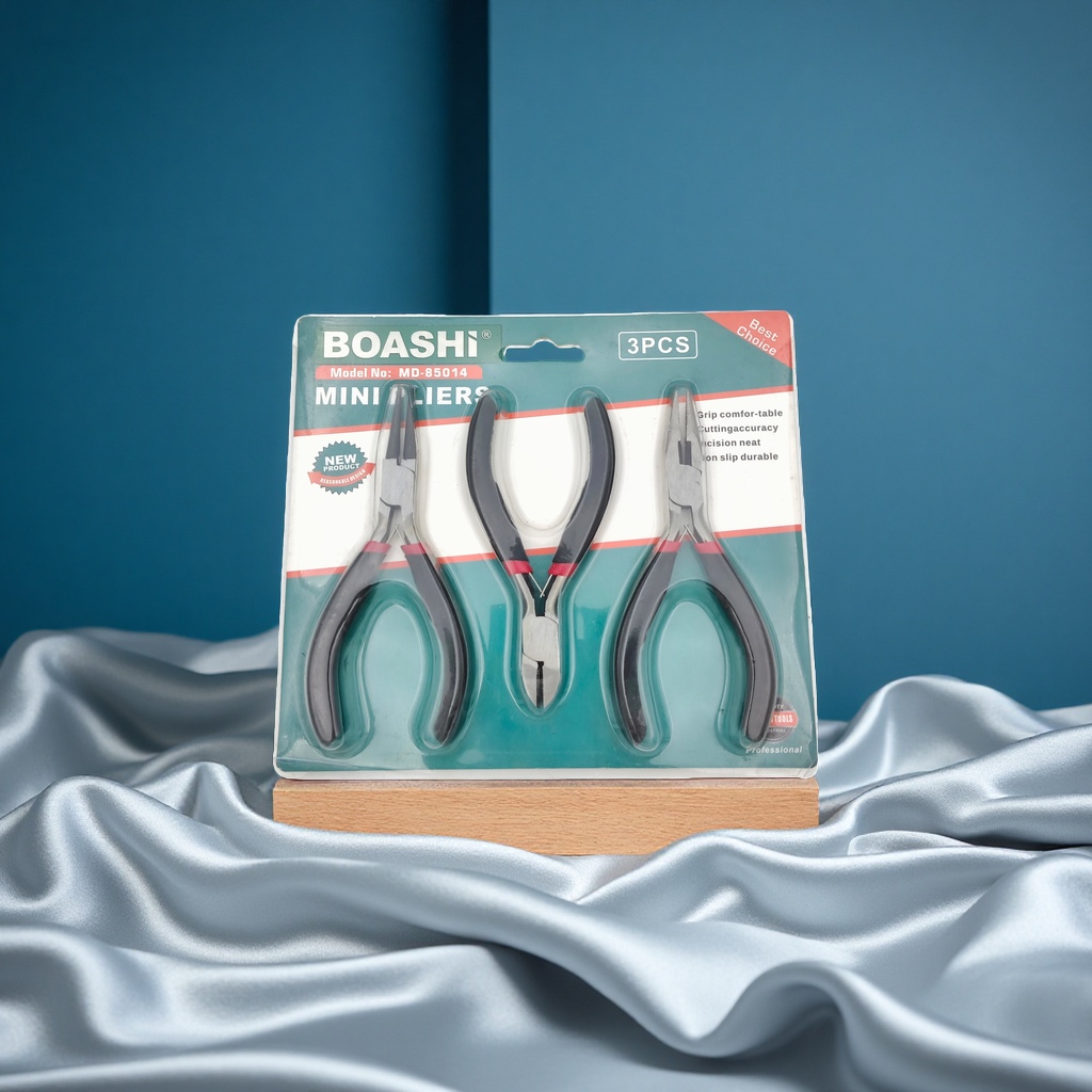 BOASHI Mini Pliers 3-piece set is a portable, compact and precise picking tool Specification image