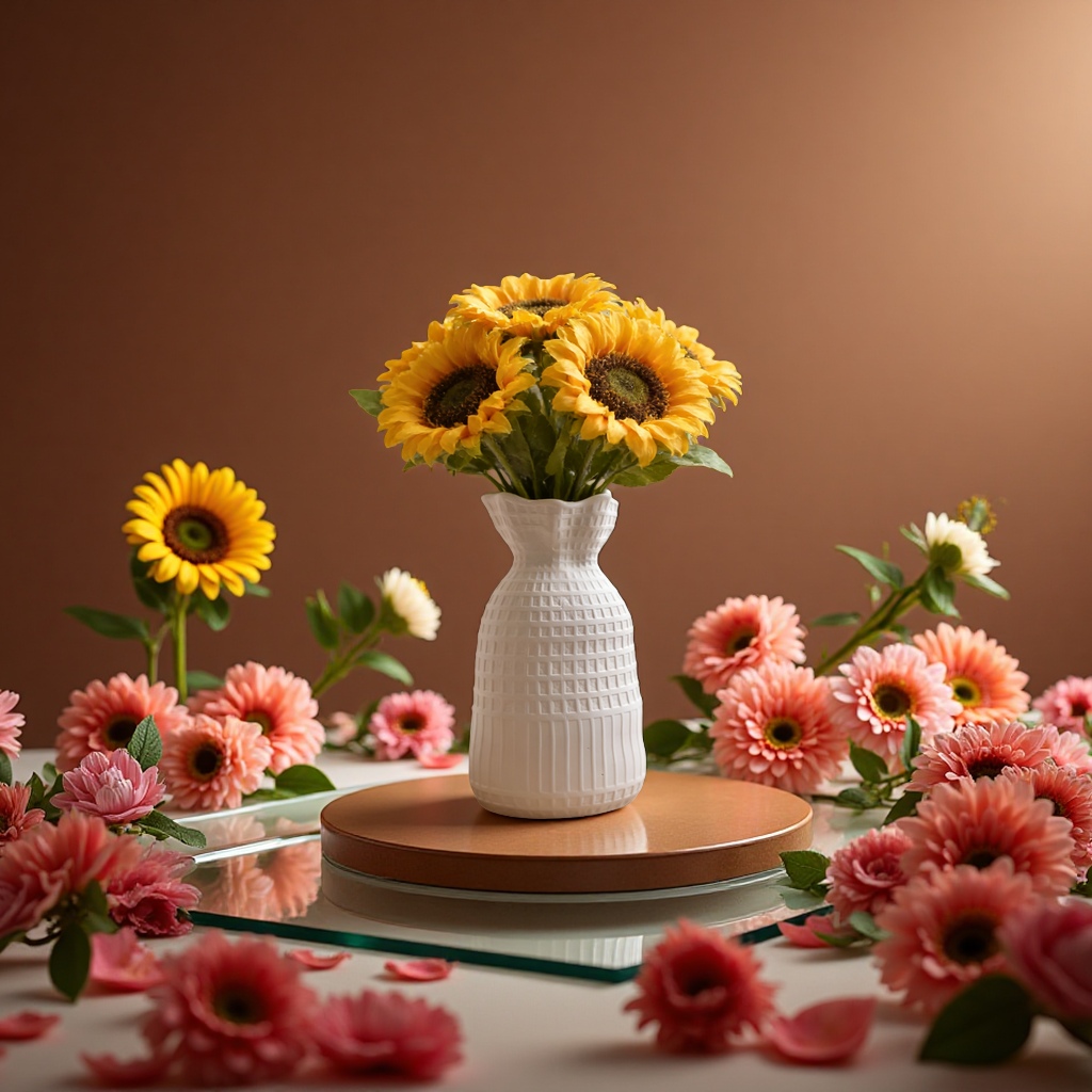 Ceramic white vase, exquisite and ins-style decorative item in European and American style, small white vase ornaments details Picture