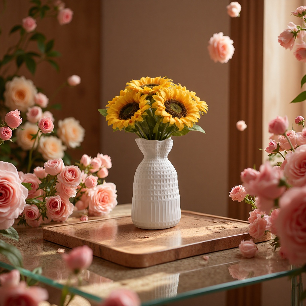 Ceramic white vase, exquisite and ins-style decorative item in European and American style, small white vase ornaments Application Scenario