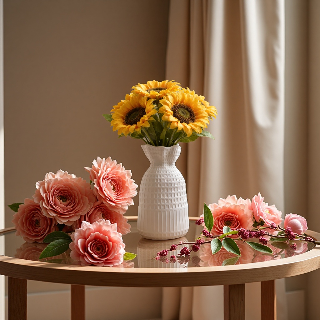 Ceramic white vase, exquisite and ins-style decorative item in European and American style, small white vase ornaments Specification image