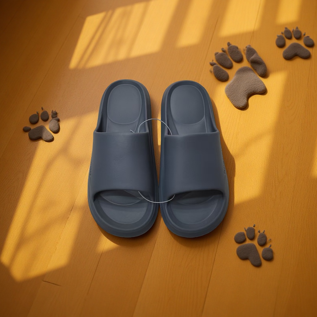 Summer home women's breathable, comfortable and anti-slip soft-soled slippers 1602A grey details Picture