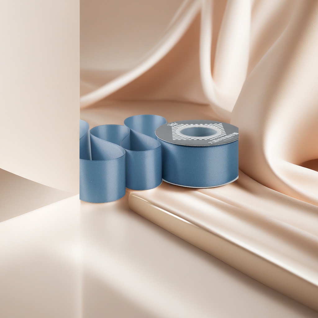 5cm double-sided encrypted solid color silk ribbon colored polyester satin ribbon cake bouquet gift packaging Handmade diy factory wholesale details Picture