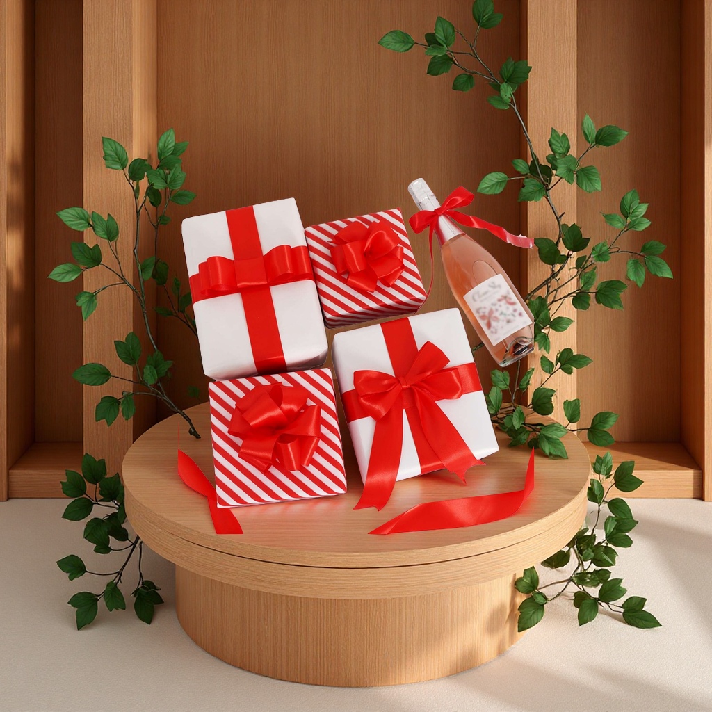 2.5cm double-sided encrypted solid color silk ribbon colored polyester satin ribbon cake bouquet gift packaging Handmade diy factory wholesale
