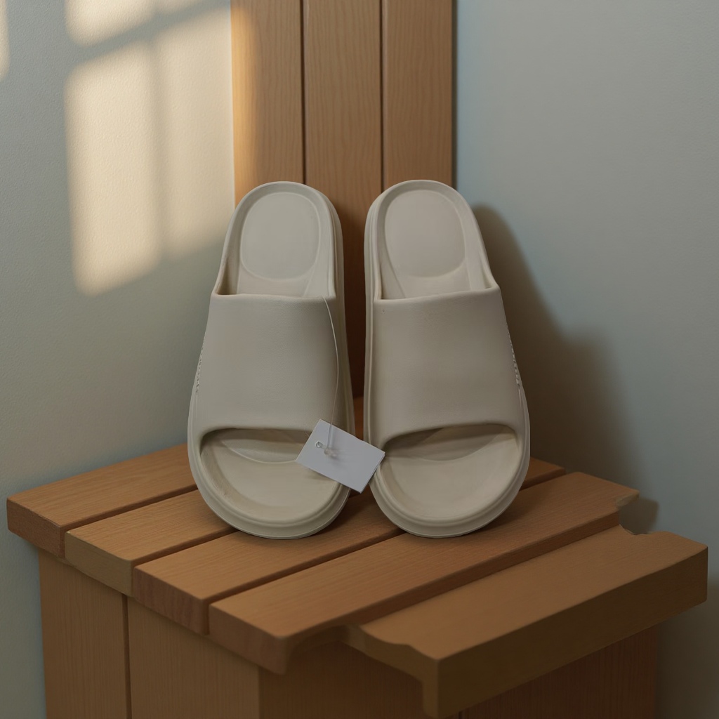 Anti-slip summer home plastic slippers are breathable, comfortable, soft and shock-absorbing Specification image