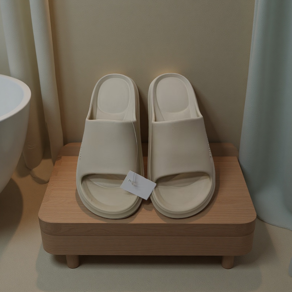 Anti-slip summer home plastic slippers are breathable, comfortable, soft and shock-absorbing details Picture