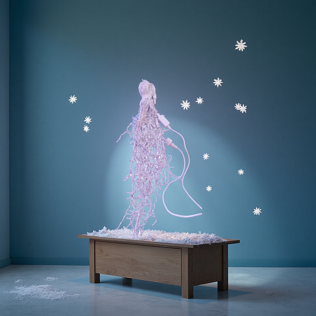 XS-01 línea de goma y plástico barra de hielo LED luz superior decoración exterior interior navidad fiesta ambiente details Picture