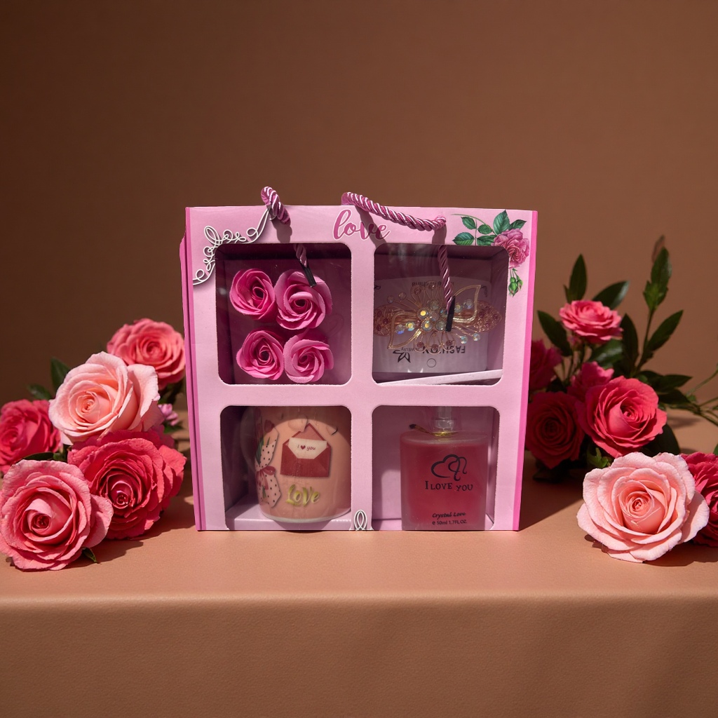 Estee Lauder Star Gift Box Set of perfume, headwear and cups as a gift for your girlfriend details Picture