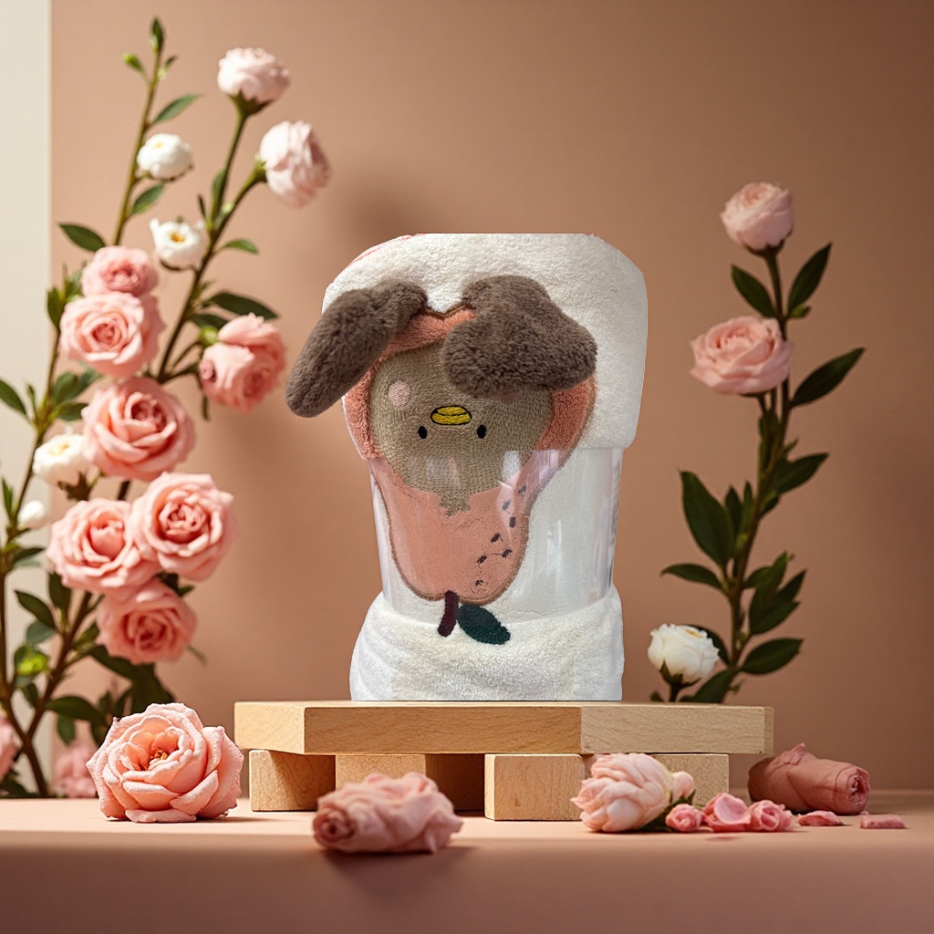 Sugar Rabbit Pure cotton bath towel, soft and absorbent, large family size details Picture
