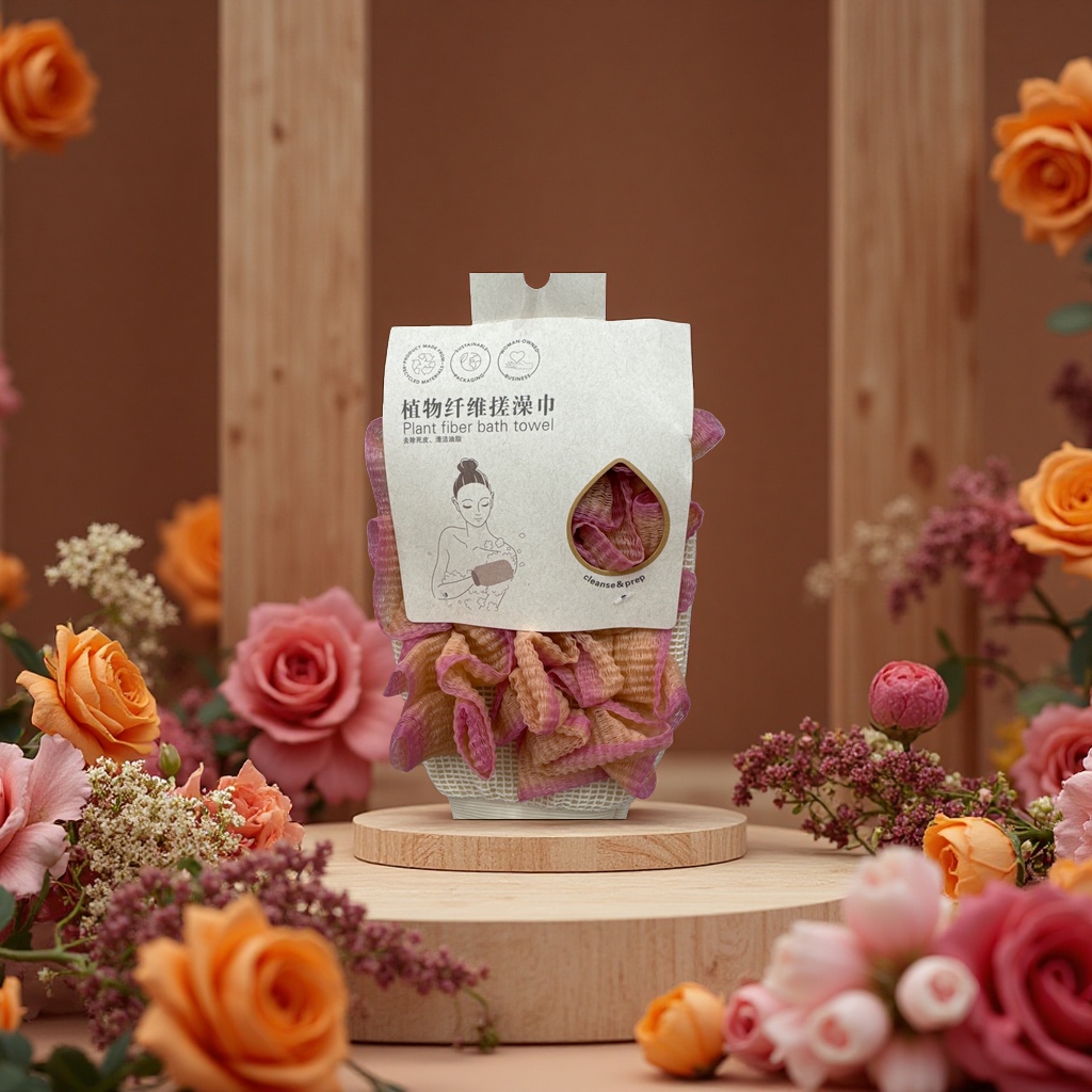 Thick sponge bath towel, body wash towel, exfoliating calluses, cleaning and body care products Application Scenario