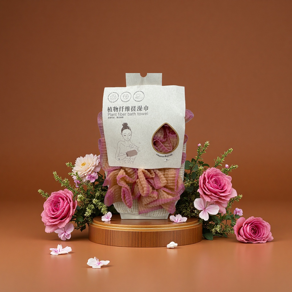 Thick sponge bath towel, body wash towel, exfoliating calluses, cleaning and body care products Specification image