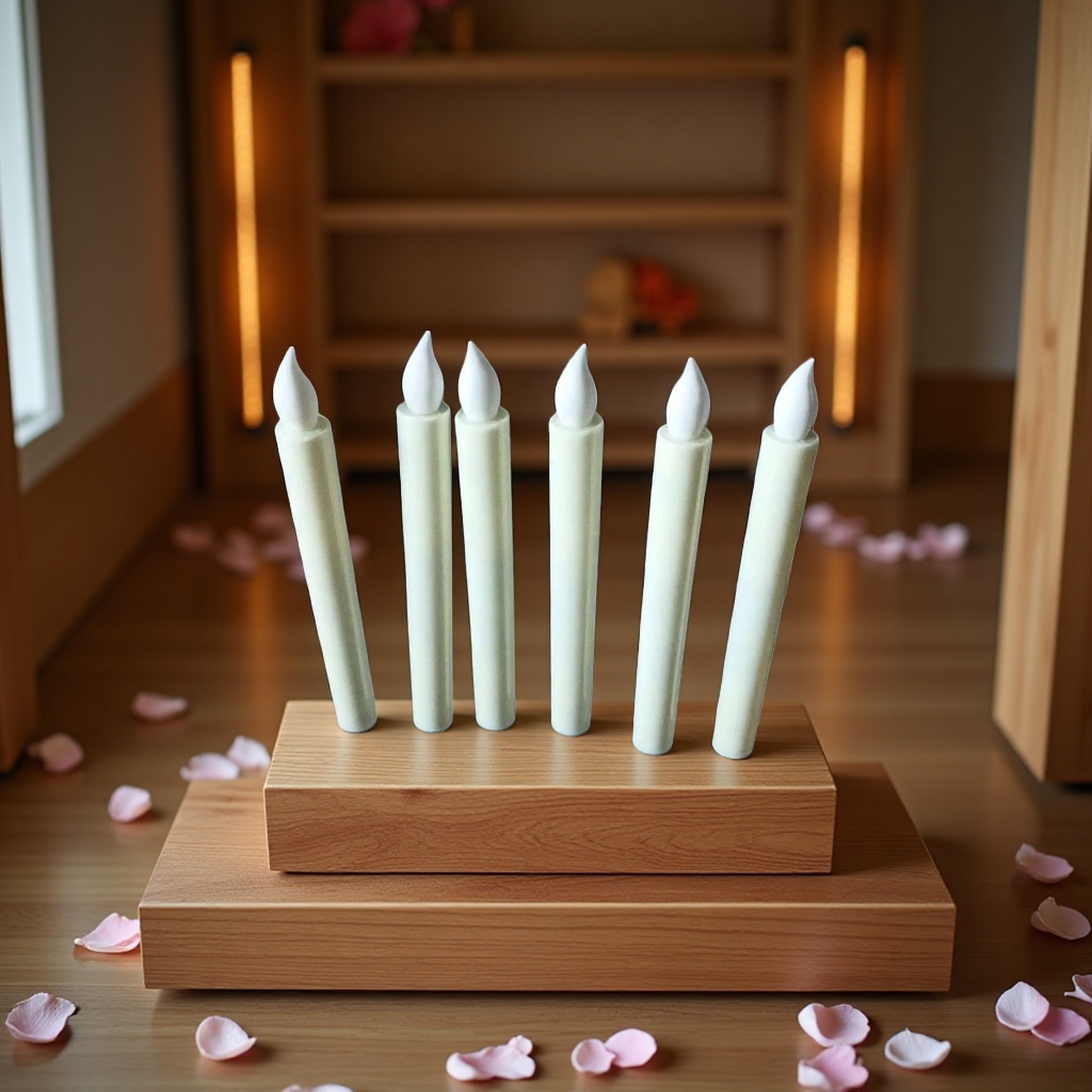 长杆定时遥控蜡烛灯细节图