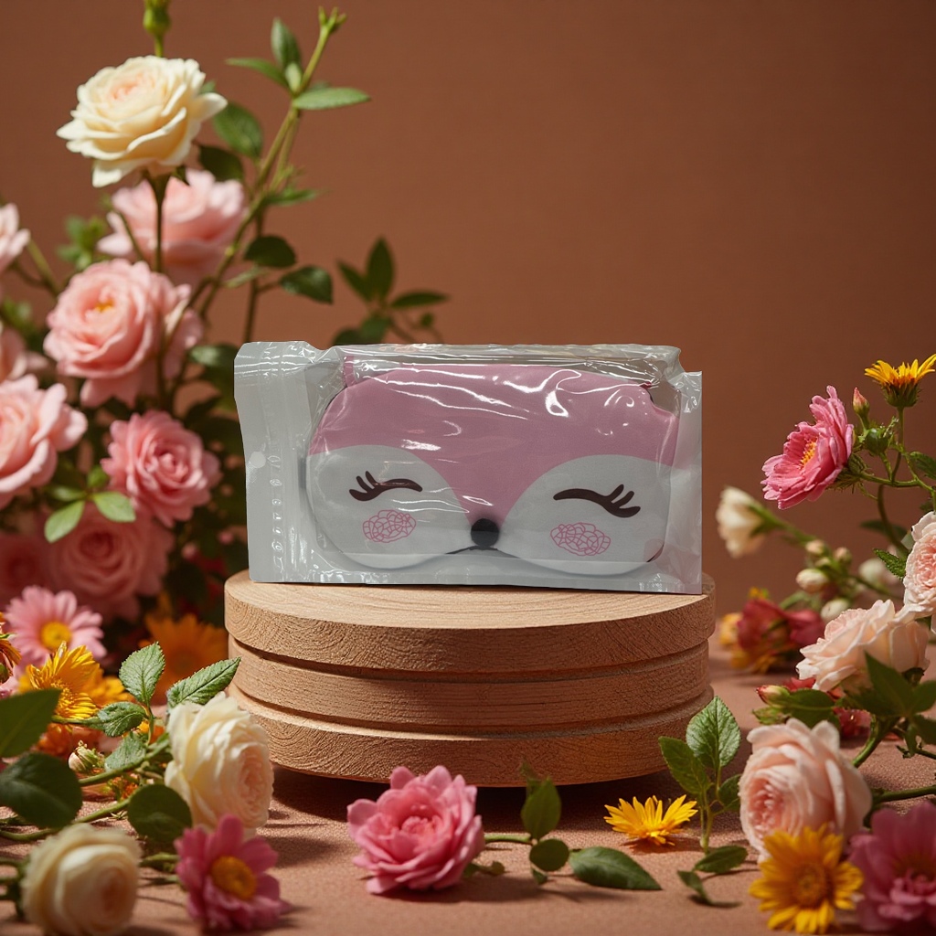 Comfortable eye-protecting jasmine scented eye mask helps sleep, relaxes and relieves fatigue Specification image
