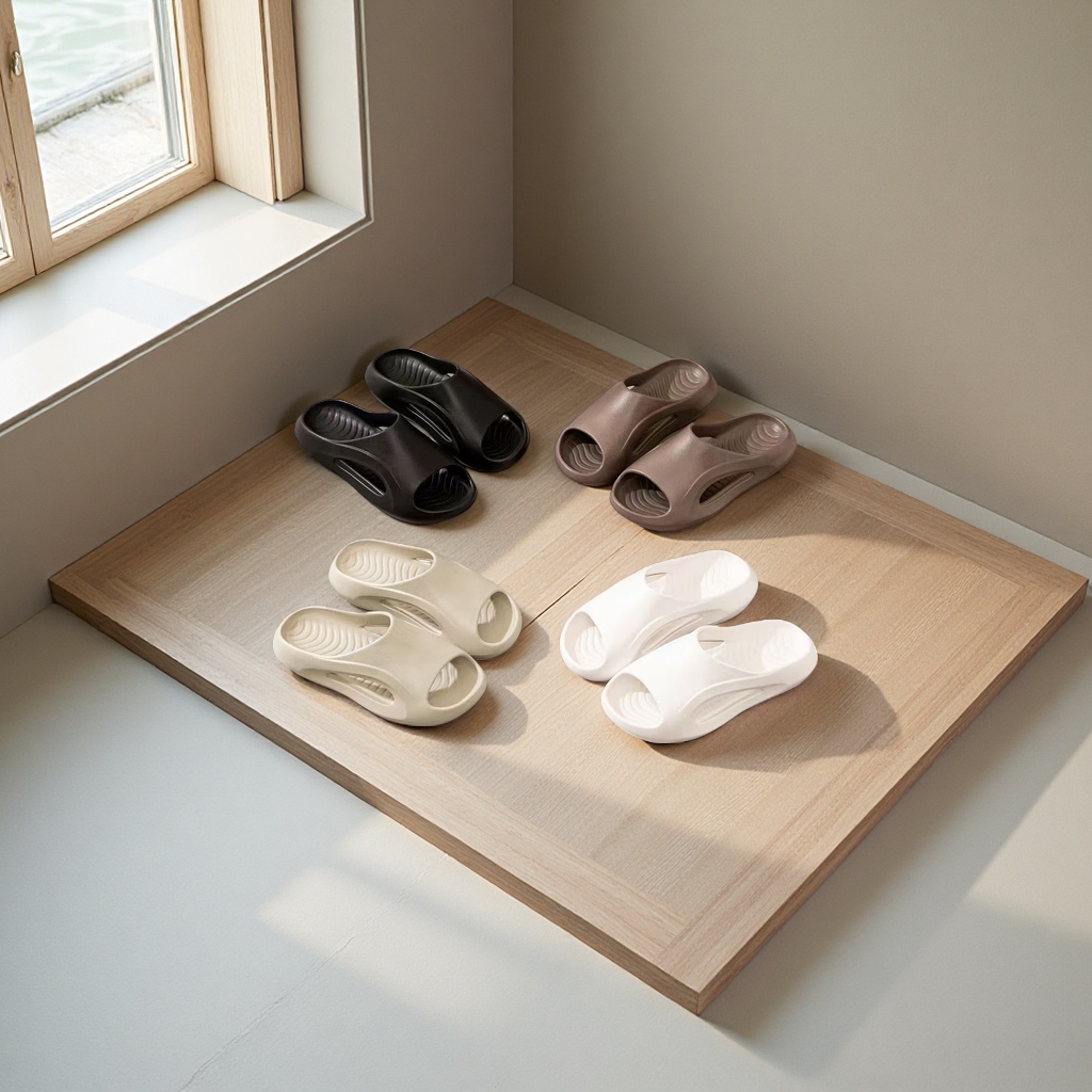 EVA men's slippers with a simple and fashionable design Application Scenario