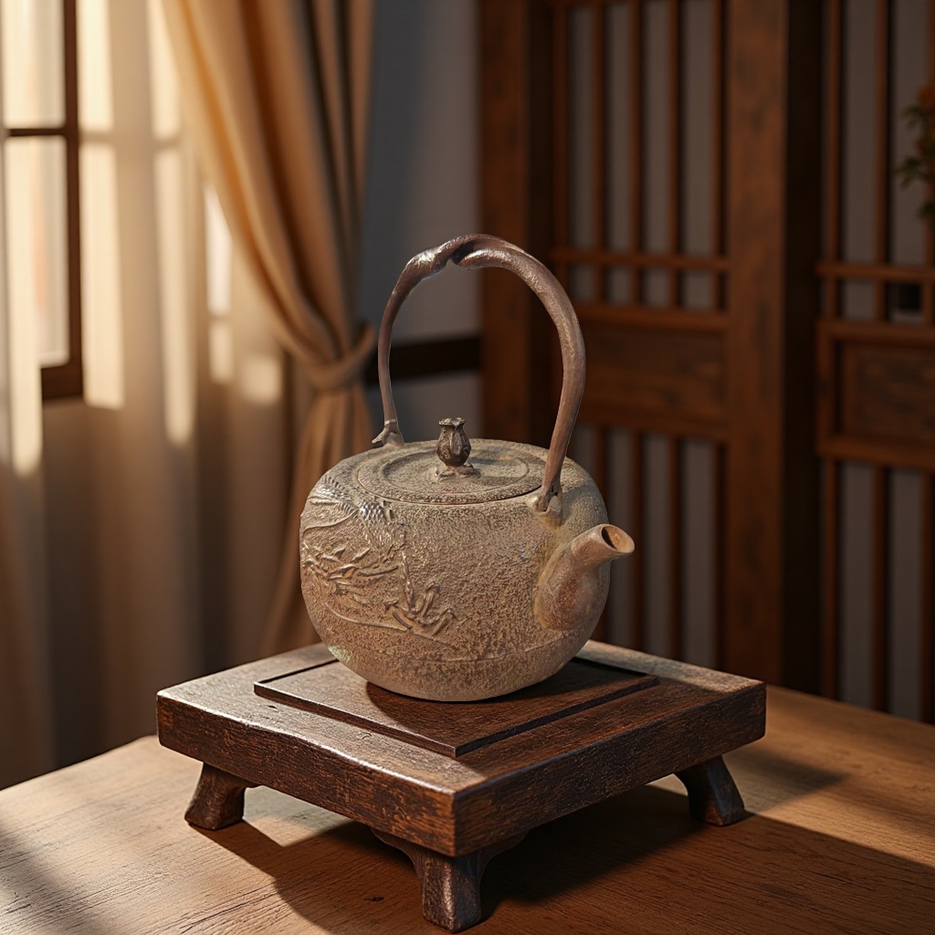 Japanese iron teapot, purple clay insulated boiling pot, household ceramic kettle with large capacity Specification image