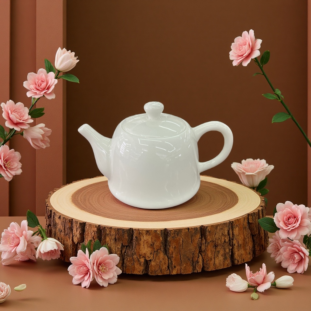 白玉壶陶瓷茶具家用泡茶壶保温煮茶器紫砂壶