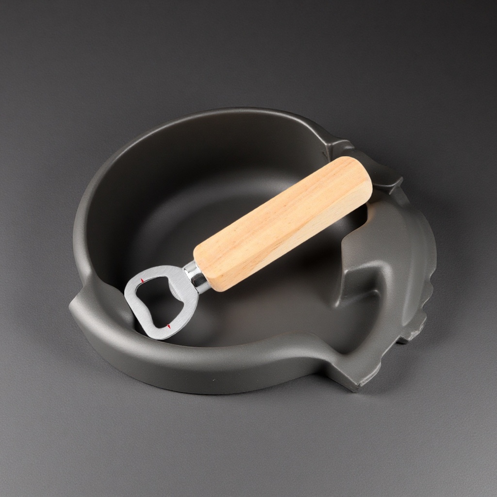 Wooden handle bottle opener, thickened stainless steel, durable, anti-slip grip, wine bottle opener, wooden product Specification image
