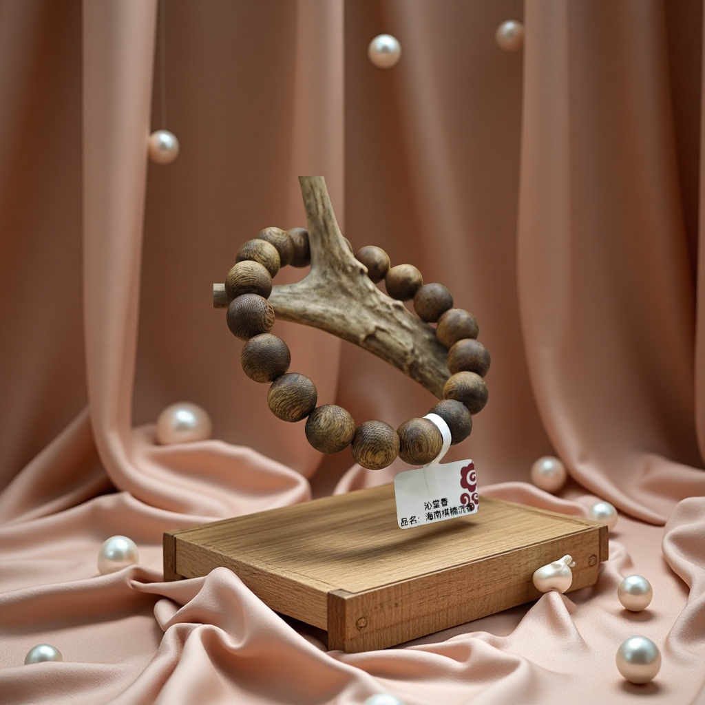 Natural sandalwood Buddhist prayer beads bracelet for men, wooden, rosewood, yellow rosewood, agarwood beads, cultural and artistic bracelets, and prayer beads